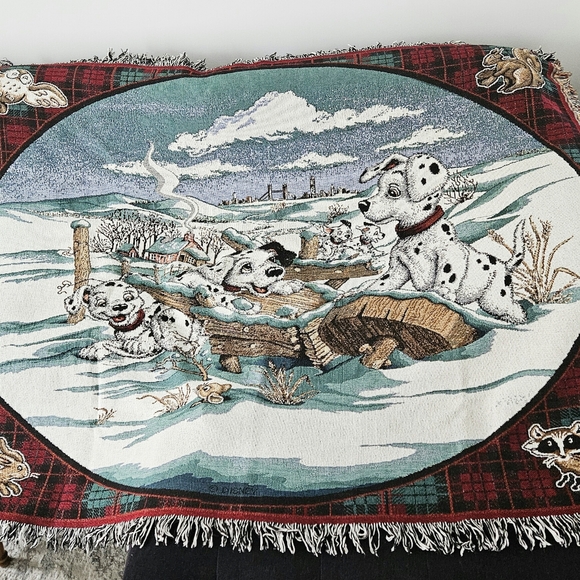 101 Dalmatians woven throw blanket/tapestry - Picture 2 of 8